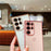For Samsung Galaxy S24 Ultra Case Love Heart Pattern TPU Phone Cover Electroplating Edge - Blue - 3