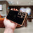 For Samsung Galaxy S25+ Case Love Heart Pattern TPU Phone Cover Electroplating Edge - Black - 2