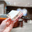 For Samsung Galaxy S24 FE Case Love Heart Pattern TPU Phone Cover Electroplating Edge - Blue - 6