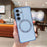 For Samsung Galaxy S25 Magnetic Case Electroplating TPU Phone Cover - Blue - 1
