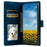 Style 018 For Google Pixel 8a Case Imprinted Totem Skin Feel Wallet Leather Phone Cover - Blue - 2