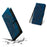Style 018 For Google Pixel 9 Pro  /  Pixel 9 Case Imprinted Totem Skin Feel Wallet Leather Phone Cover - Blue - 5