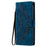 Style 018 For Google Pixel 9 Pro  /  Pixel 9 Case Imprinted Totem Skin Feel Wallet Leather Phone Cover - Blue - 7