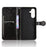 For Samsung Galaxy A36 5G Wallet Case Dot Pattern Imprint PU Leather Phone Cover - Black - 2