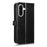 For Samsung Galaxy A36 5G Wallet Case Dot Pattern Imprint PU Leather Phone Cover - Black - 6