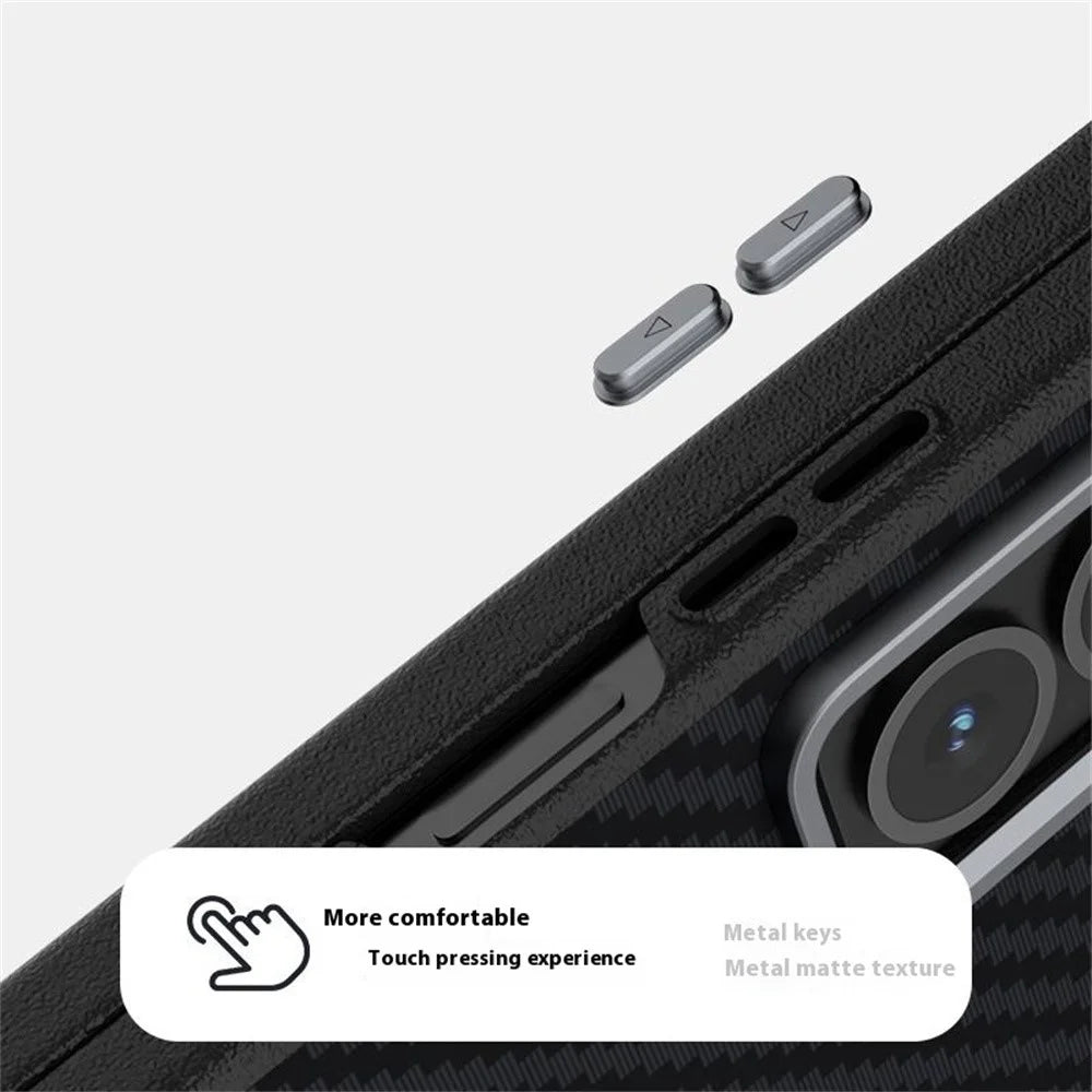 ABEEL For Samsung Galaxy Z Fold Special Magnetic Case Carbon Fiber Texture Back Cover - Black  /  Silver - 5
