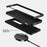 ABEEL For Samsung Galaxy Z Fold Special Magnetic Case Carbon Fiber Texture Back Cover - Black  /  Silver - 7