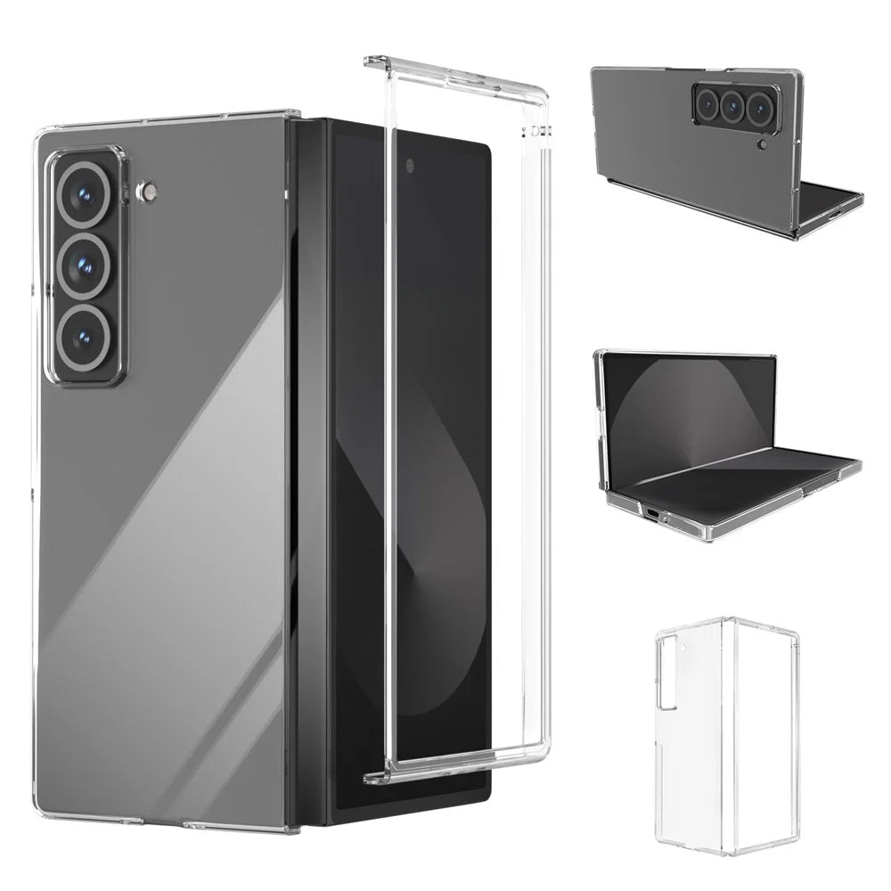 For Samsung Galaxy Z Fold Special Clear Case Anti-Drop Hard PC Phone Cover - 1