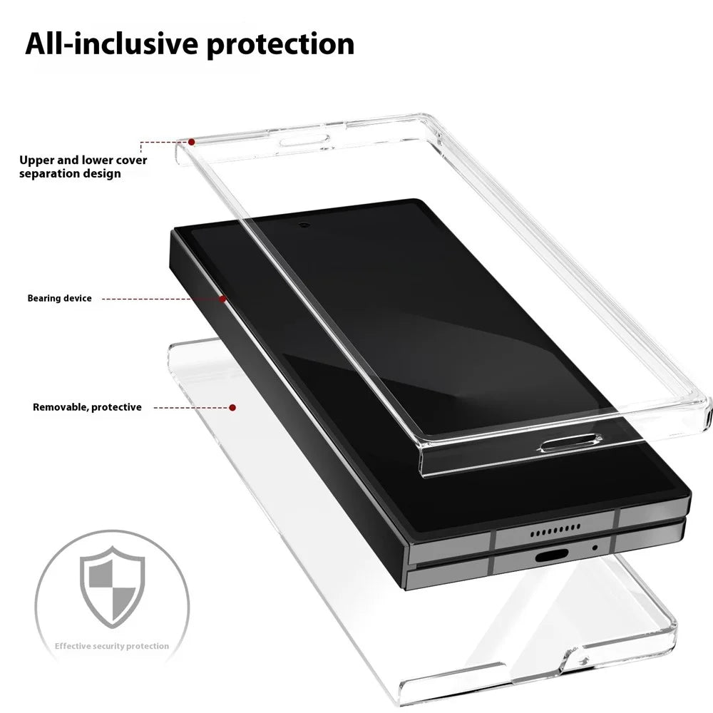 For Samsung Galaxy Z Fold Special Clear Case Anti-Drop Hard PC Phone Cover - 3