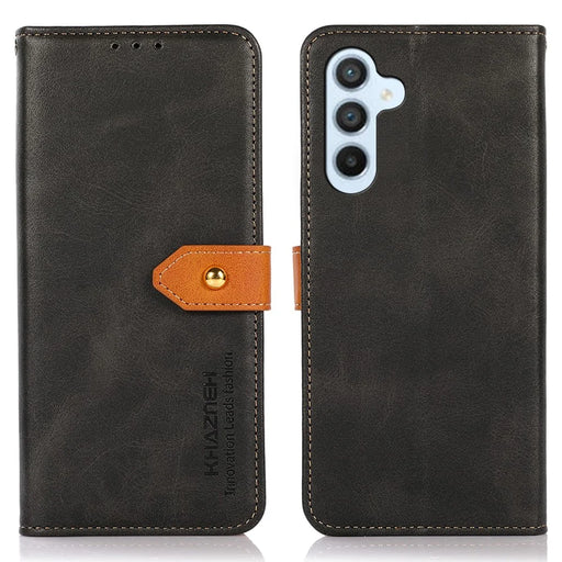 KHAZNEH For Samsung Galaxy A56 5G Wallet Phone Case Stand Leather Flip Cover - Black - 1