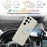 For Samsung Galaxy S25 Ultra Silicone Case with Strap Ring Kickstand Phone Cover - White - 7