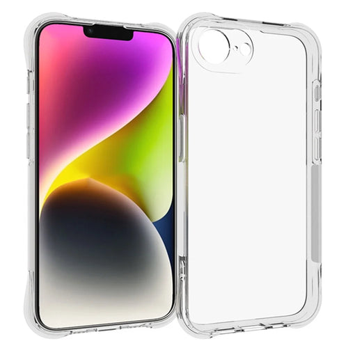 For iPhone 17e / 16e TPU Phone Case Non-Slip Transparent Mobile Phone Cover - 1