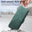 CASENEO MW-03 For Samsung Galaxy S24 FE Case with Detachable Wallet Leather+TPU Phone Cover - Green - 5