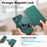 CASENEO MW-03 For Samsung Galaxy S24 FE Case with Detachable Wallet Leather+TPU Phone Cover - Green - 7