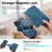 CASENEO MW-03 For iPhone 14 Pro Max Case with Detachable Wallet Leather+TPU Phone Cover - Dark Blue - 7
