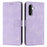 For Samsung Galaxy A26 5G Leather Case Solid Color Wallet Protective Phone Cover - Purple - 1