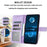 For Samsung Galaxy A26 5G Leather Case Solid Color Wallet Protective Phone Cover - Purple - 2