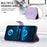 For Samsung Galaxy A26 5G Leather Case Solid Color Wallet Protective Phone Cover - Purple - 3