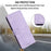 For Samsung Galaxy A26 5G Leather Case Solid Color Wallet Protective Phone Cover - Purple - 4