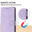 For Samsung Galaxy A26 5G Leather Case Solid Color Wallet Protective Phone Cover - Purple - 5