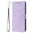 For Samsung Galaxy A26 5G Leather Case Solid Color Wallet Protective Phone Cover - Purple - 7