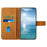 For Samsung Galaxy A26 5G Case Line Pattern Wallet Leather Phone Cover - Yellow - 3