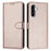 For Samsung Galaxy A26 5G Wallet Phone Case Leather Stand Cover with Strap - Rose Gold - 1