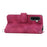 For Samsung Galaxy A56 5G Case Flower Pattern PU Leather Wallet Phone Cover with Strap - Wine Red - 3