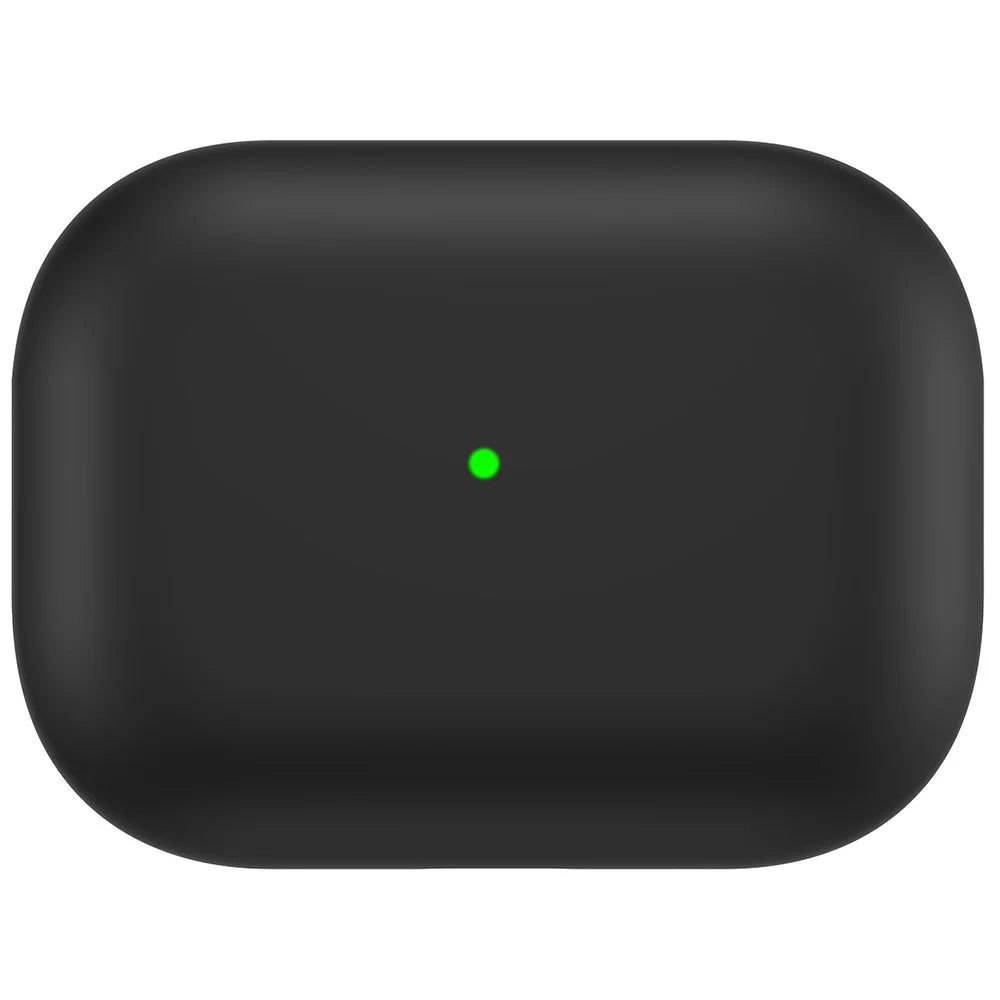 ENKAY HAT PRINCE Silicone Case for Apple AirPods Pro 2, Bluetooth-compatible Earbuds Drop-proof Ultra Thin Protective Cover - Black - 1