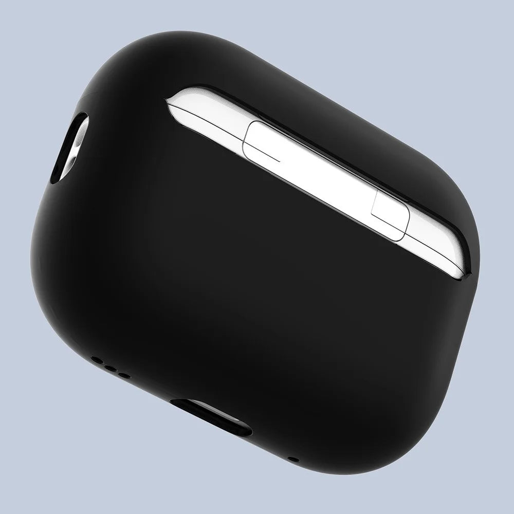 ENKAY HAT PRINCE Silicone Case for Apple AirPods Pro 2, Bluetooth-compatible Earbuds Drop-proof Ultra Thin Protective Cover - Black - 5