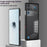 For ZTE nubia Red Magic 10 Pro 5G Case Metal Frame Matte PC Back Phone Cover with Snap Button - Black - 2