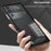 For ZTE nubia Red Magic 10 Pro 5G Case Metal Frame Matte PC Back Phone Cover with Snap Button - Black - 5