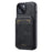 LC.IMEEKE L3 For iPhone 14 Plus Magnetic Case Detachable Card Holder Leather TPU Mobile Cover - Black - 2