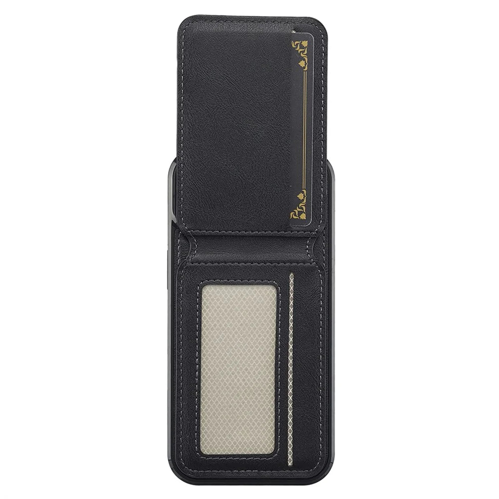 LC.IMEEKE L3 For iPhone 14 Plus Magnetic Case Detachable Card Holder Leather TPU Mobile Cover - Black - 5