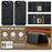 LC.IMEEKE L5 For iPhone 13 Magnetic Phone Case Leather Back Cover with Detachable Card Holder - Black - 3