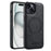 LC.IMEEKE For iPhone 13 mini Magnetic Case Compatible with MagSafe Leather TPU Back Cover - Black - 1