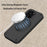 For iPhone 16 Pro Max EVA Phone Case Compatible with MagSafe Kickstand Protective Cover - Black - 5