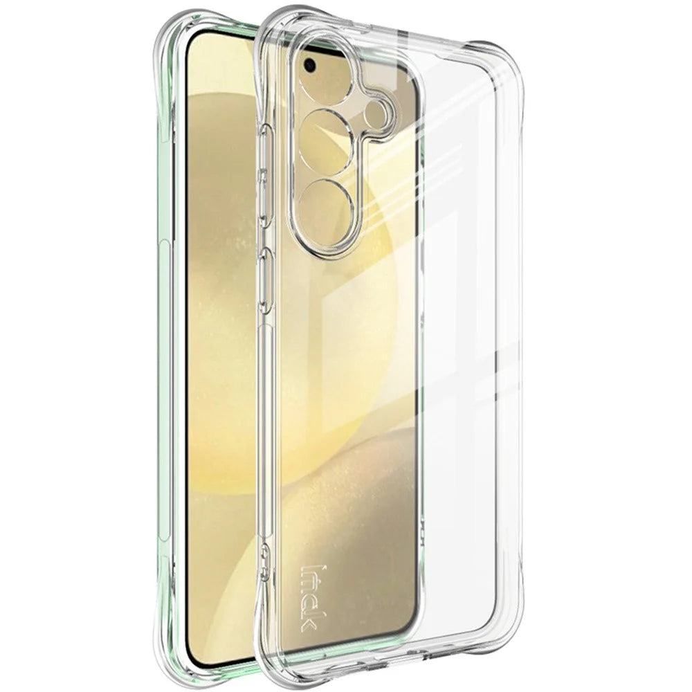 IMAK For Samsung Galaxy S25 Case TPU Phone Cover Airbag Shockproof Protection - Transparent - 1