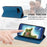 DF-05 For Google Pixel 9a Wallet Case RFID Blocking PU Leather Phone Cover - Blue - 3