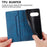 DF-05 For Google Pixel 9a Wallet Case RFID Blocking PU Leather Phone Cover - Blue - 5