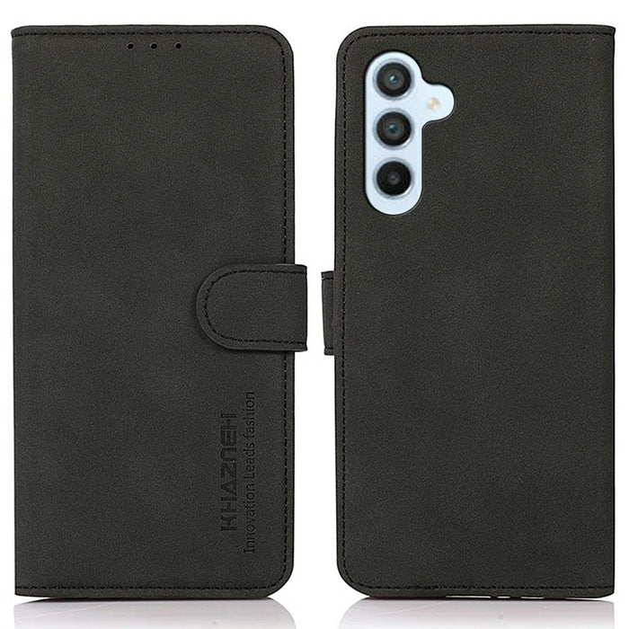 KHAZNEH For Samsung Galaxy A56 5G Stand Case PU Leather Wallet Phone Cover - Black - 1