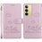For Realme C75 4G Case RFID Blocking Kitten Pattern TPU+PU Leather Phone Cover - Pink - 1