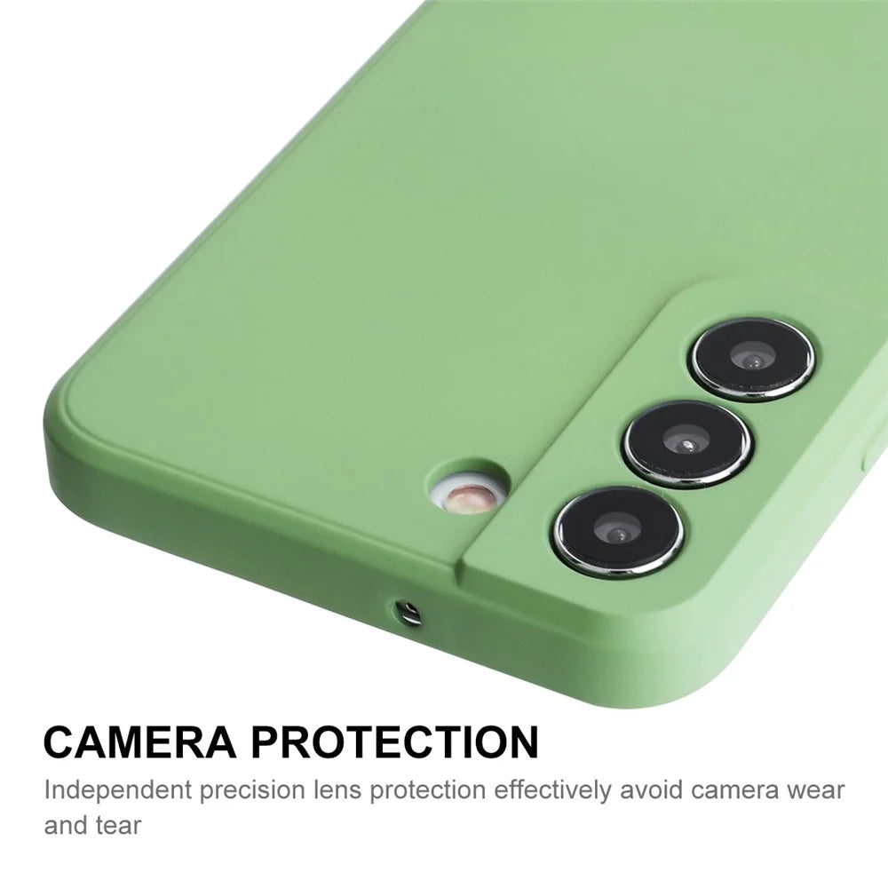ENKAY HAT PRINCE For Samsung Galaxy S25 Silicone Case   Straight Edge Cell Phone Back Cover - Beige - 4