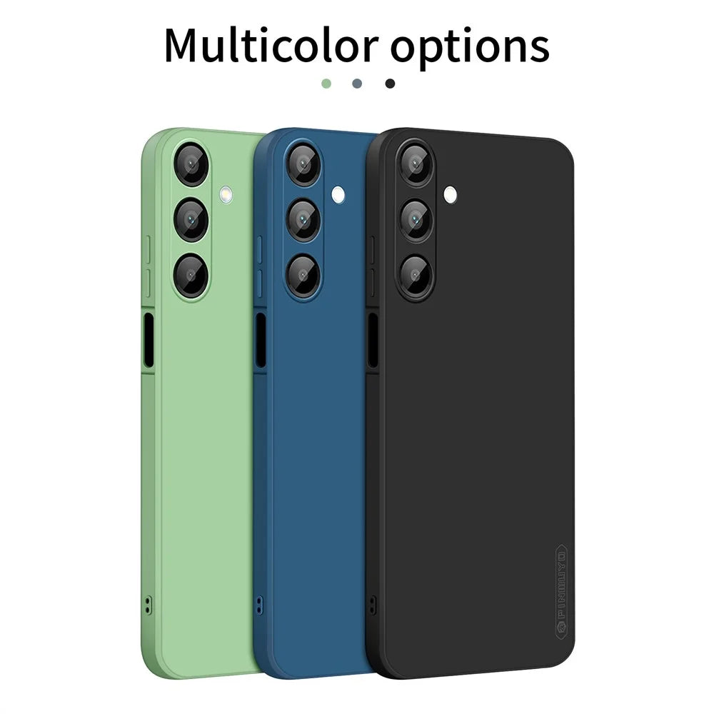 PINWUYO For Samsung Galaxy A26 5G Phone Case  Soft Matte TPU Mobile Back Cover - Black - 3