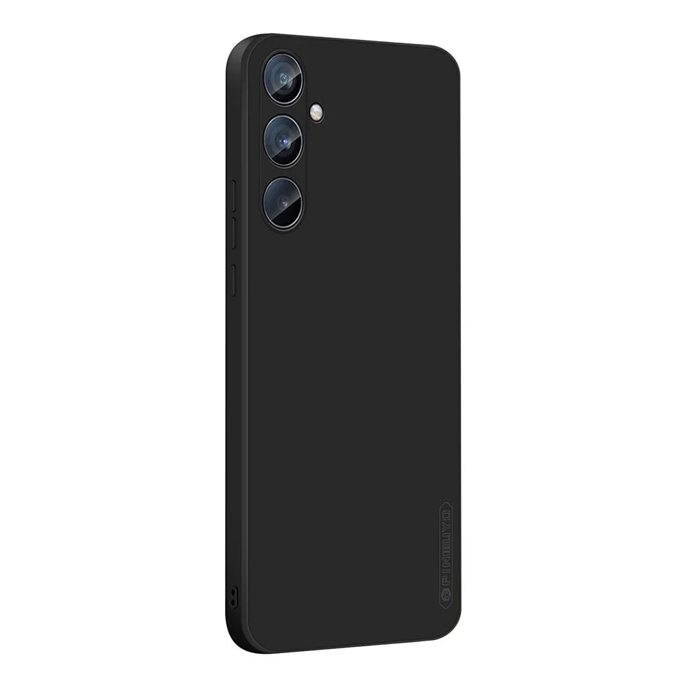PINWUYO For Samsung Galaxy A56 5G Phone Case  Soft Matte TPU Mobile Back Cover - Black - 1