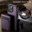 JEEHOOD For iPhone 16 Pro Leather Back Cover Compatible with MagSafe  J06 Phone Case with Card Bag RFID Blocking - Purple - 6