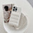For iPhone 14 Pro Max Case Card Slots Kickstand PU Leather + PET Phone Cover with Wrist Strap - White - 4