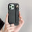 For iPhone 15 Pro Case Wristband Kickstand PU Leather + PET Phone Cover - Black - 7