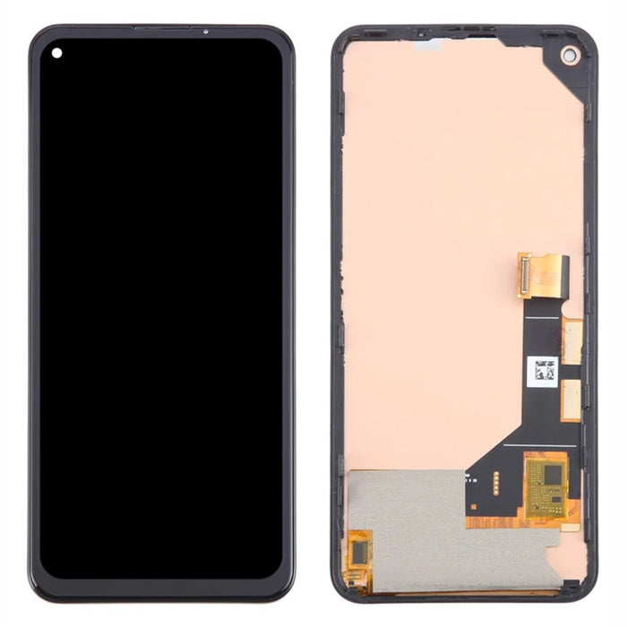 For Google Pixel 5a 5G G1F8F G4S1M Grade C LCD Screen and Digitizer Assembly + Frame Part (TFT Technology) (Without Logo) - 1