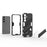 For Samsung Galaxy A26 5G Case PC+TPU Shockproof Phone Cover with Kickstand - Black - 7